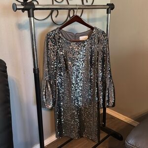 Nicole miller sequin cocktail dress size 8